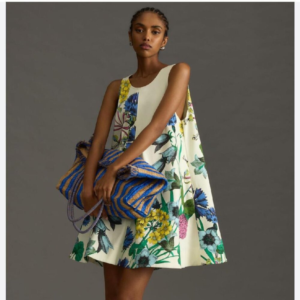 ANTHROPOLOGIE: Maeve Sleeveless Swing Dress (small)